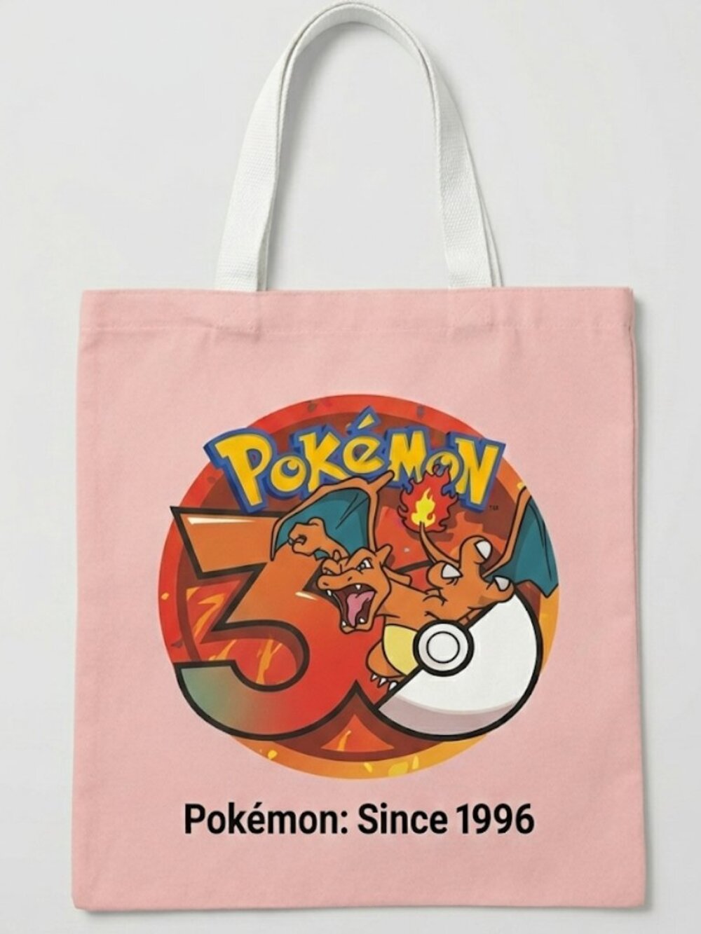 Pokemon Canvas Tote Bag Charizard 30th Anniversary